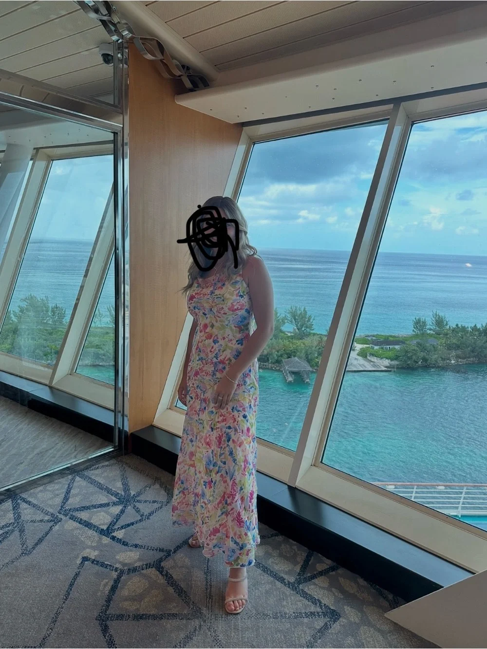 Abercrombie & Fitch Multicolor Floral Maxi Dress with Spaghetti Straps